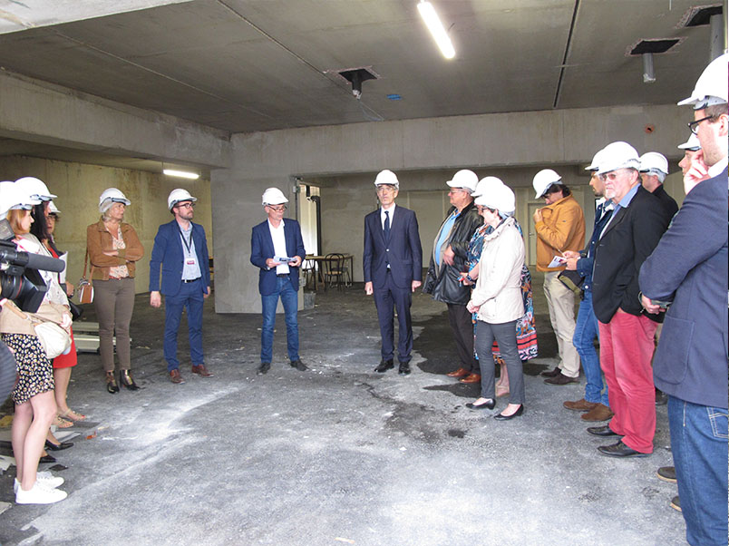 Discours du Président de Mayenne Habitat , résidence Le Sémaphore