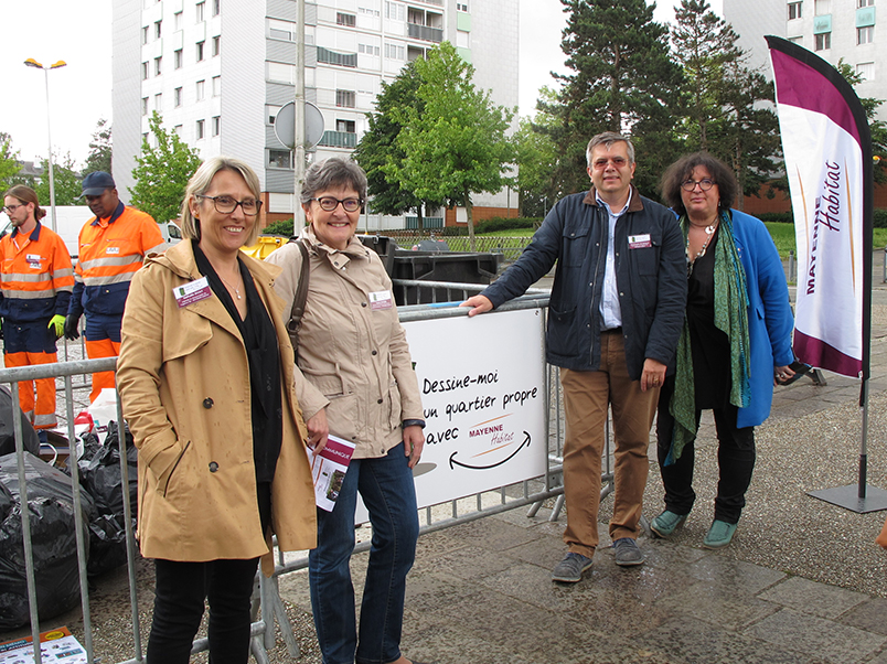 Action ramassage dechets Laval St Nicolas 06-2019 Mayenne Habitat