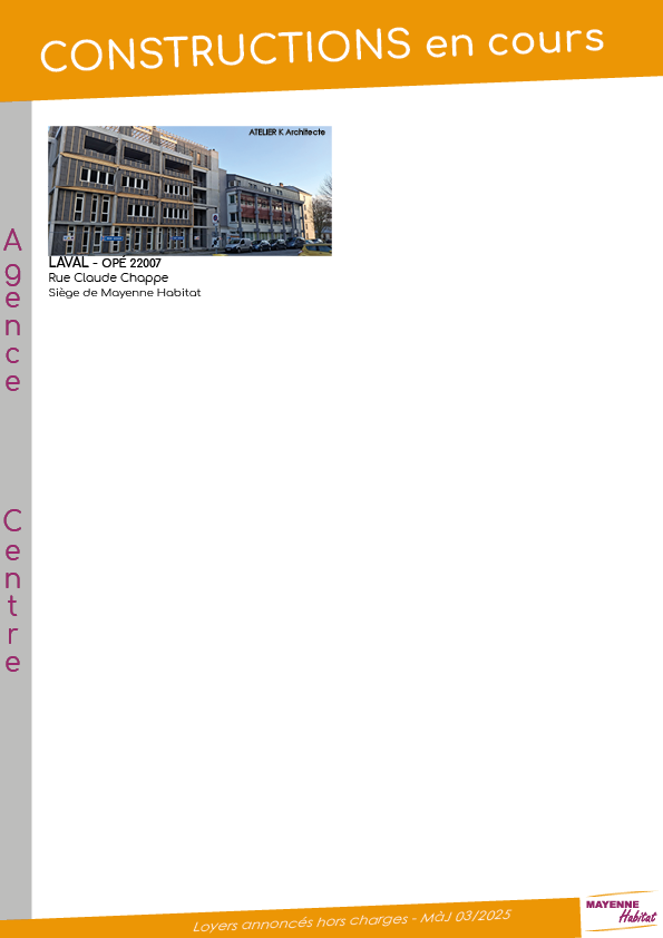 Chantier en cours mars 20254