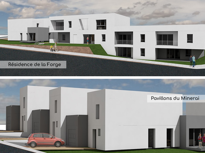 Construction de logements sociaux Mayenne Habitat à Port Brillet