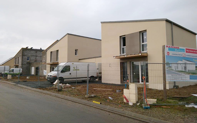 Photos du chantier de construction Mayenne Habitat à St Fort