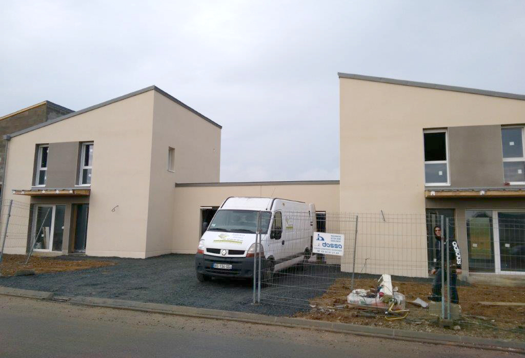 Photos du chantier de construction Mayenne Habitat à Saint Fort