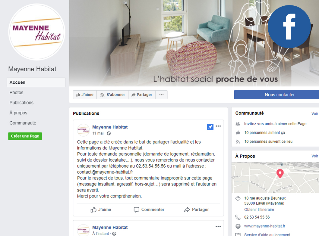 facebook mayenne habitat