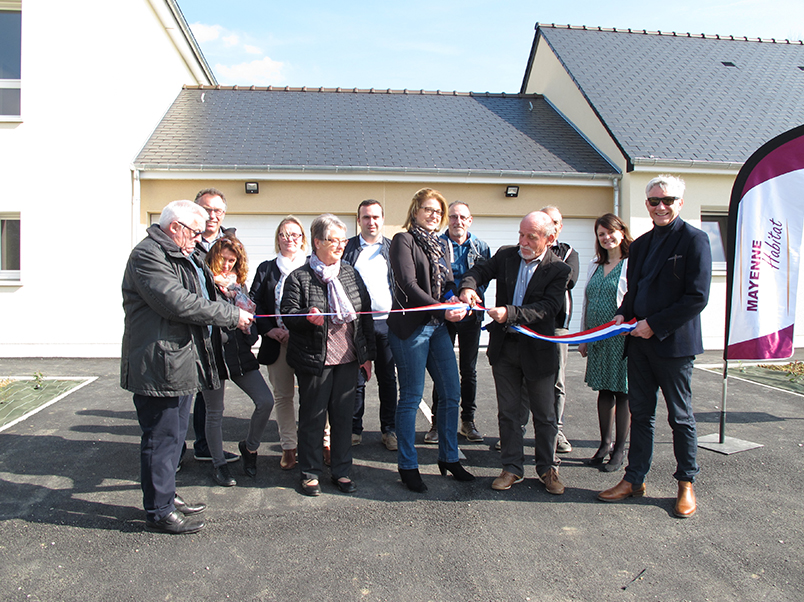 Inauguration Mayenne Habitat pavillons ST BRICE