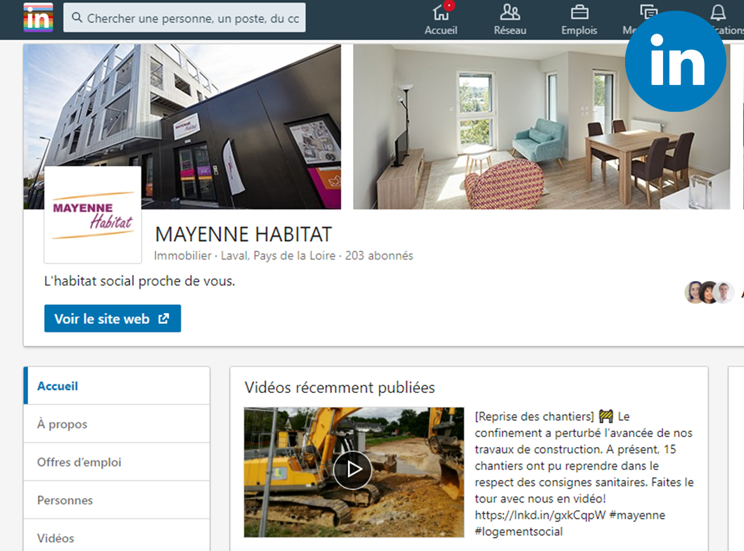 linkedin Mayenne Habitat