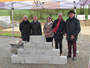 Pose de 1ere pierre de la construction Mayenne Habitat à Argentré